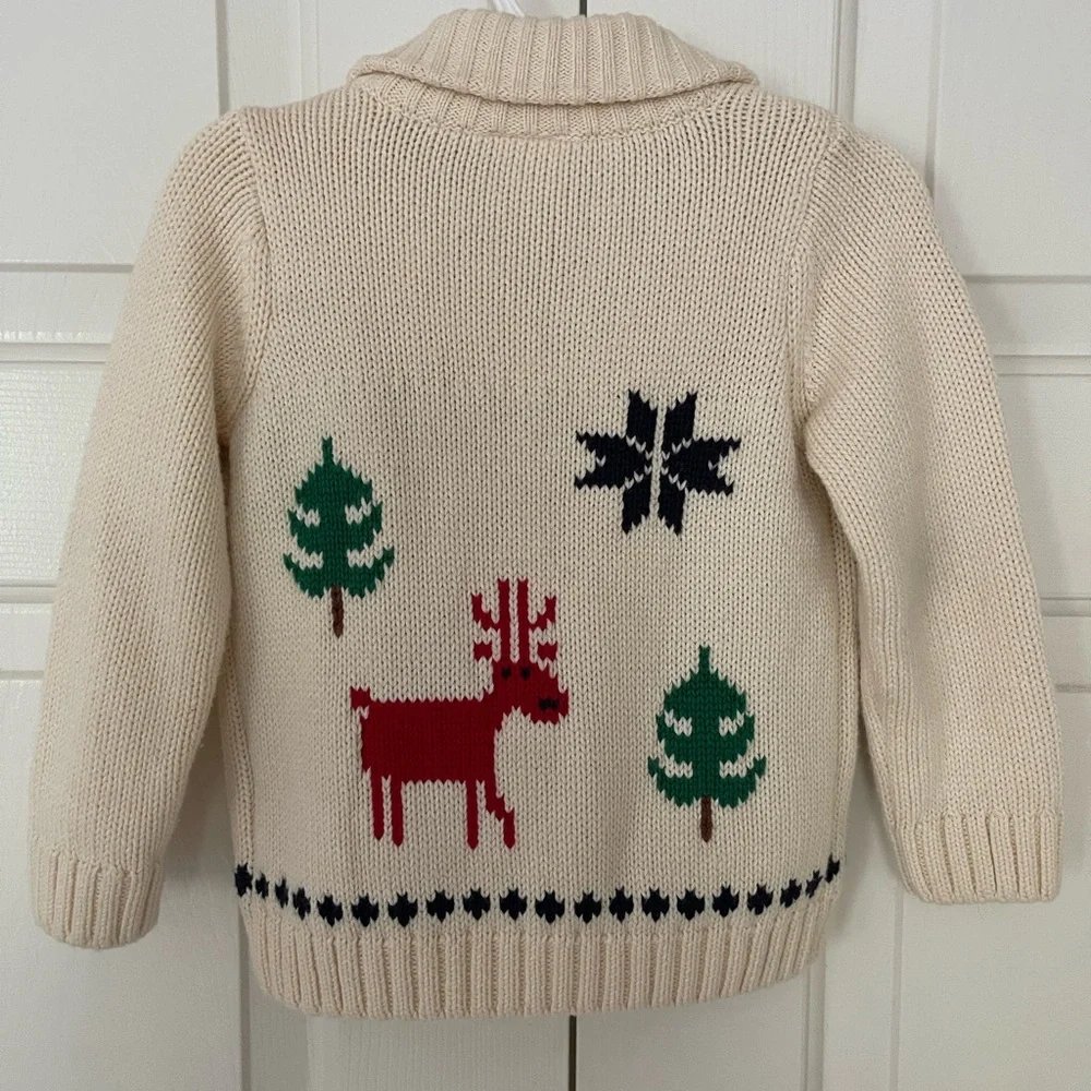 Hanna Andersson Christmas cardigan sweater - Picture 4 of 4